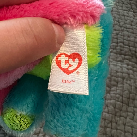 Ty Beanie Boos Elfie - Elephant Large (Justice Exclusive) - Picture 2 of 2